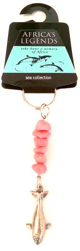 Gemstone Keyring - Whale - Click Image to Close